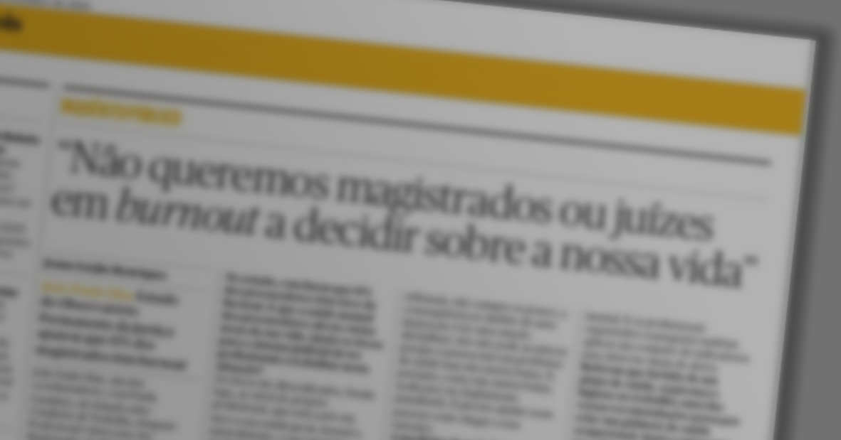 Condições de trabalho e Desgaste Profissional dos Magistrados – Apresentação publica do estudo